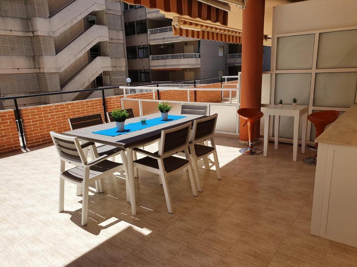 Apartamento Con Gran Terraza, Piscina Y Con Vistas Al Mar, A Solo 50 M De La Playa Daimús Extérieur photo