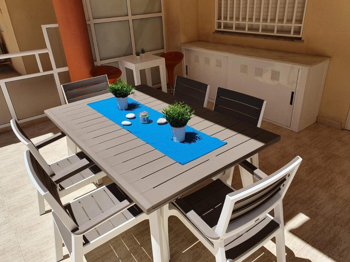 Apartamento Con Gran Terraza, Piscina Y Con Vistas Al Mar, A Solo 50 M De La Playa Daimús Extérieur photo